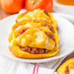 Texas Toast Sloppy Joes on a white platter