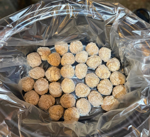 Meatballs in a lined Crockpot