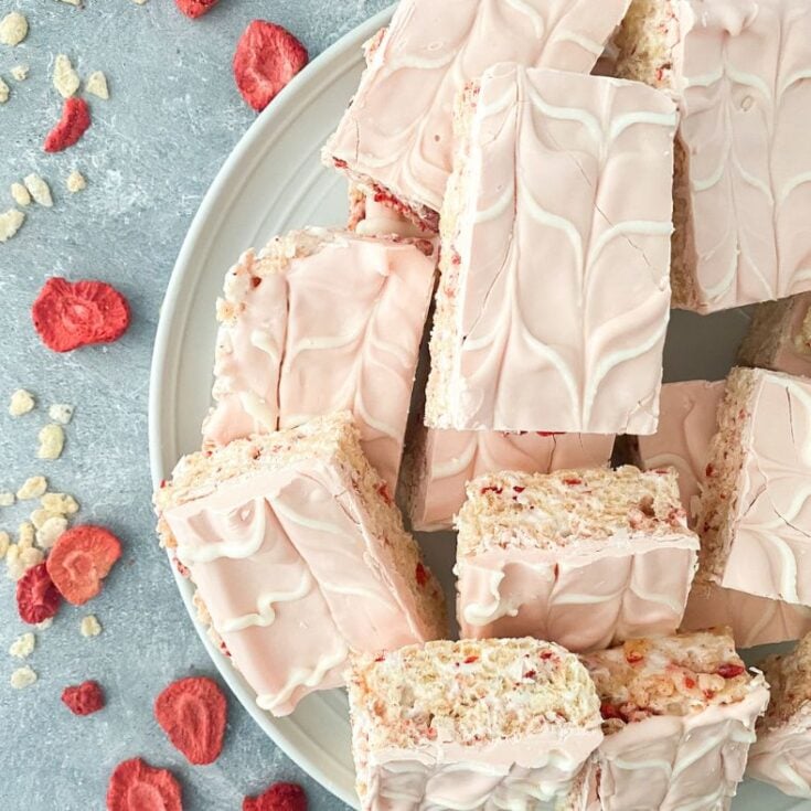 Image for The Ultimate Strawberries and Cream Rice Krispies Treats Recipe