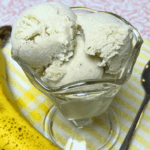 Banana Frozen Yogurt in an ice cream bowl