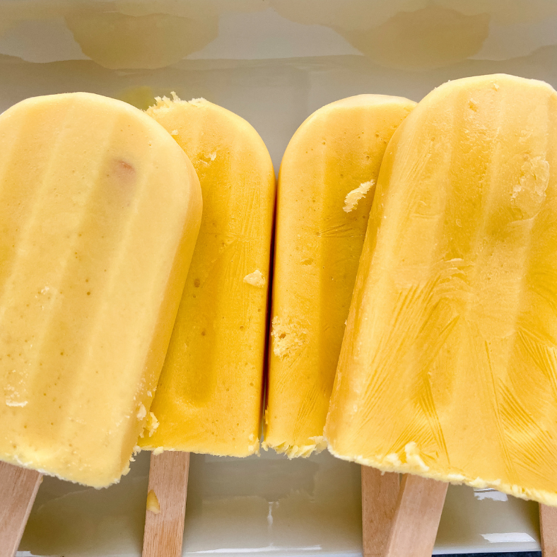 Orange Creamsicle popsicles