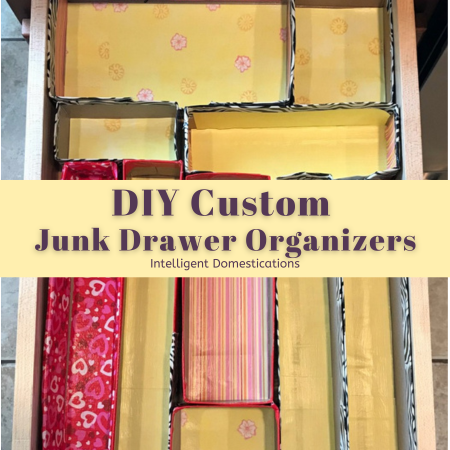 DIY Junk drawer organizers