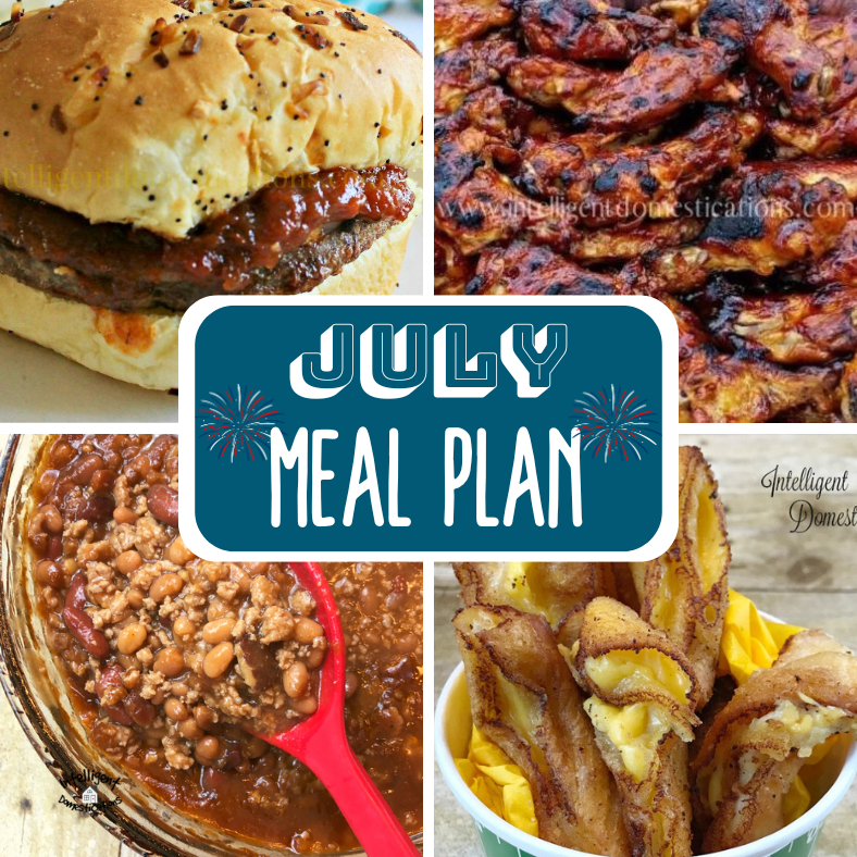 July Monthly Meal plan
